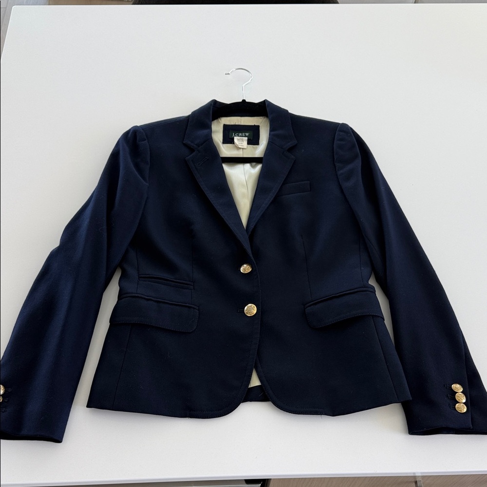 Vintage JCrew Navy Blazer with Gold Buttons (circa 2009-2011)